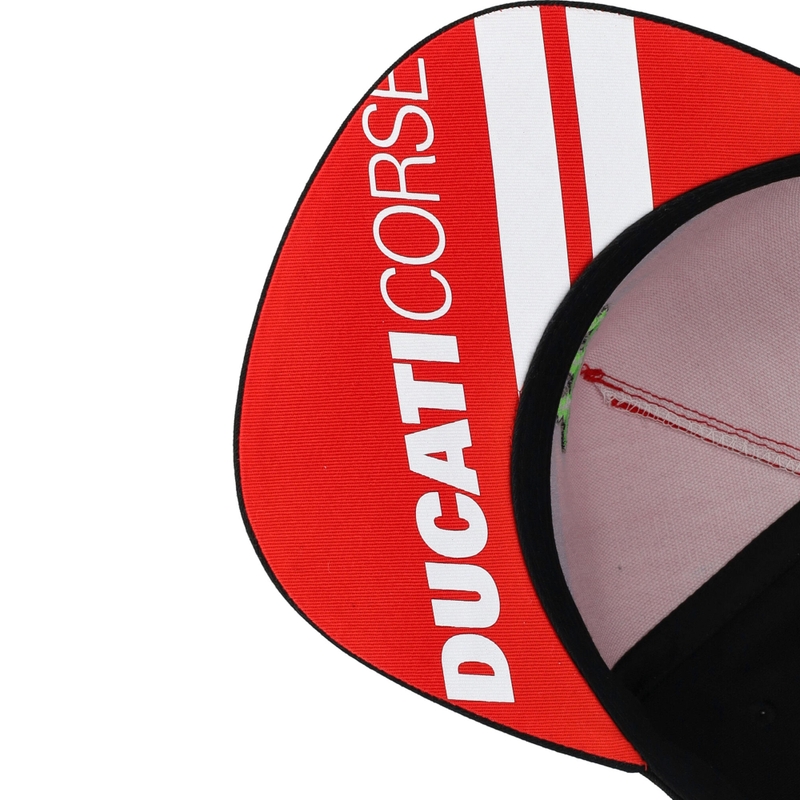 Cappellino Ducati Monster White Stripes nero-rosso-bianco