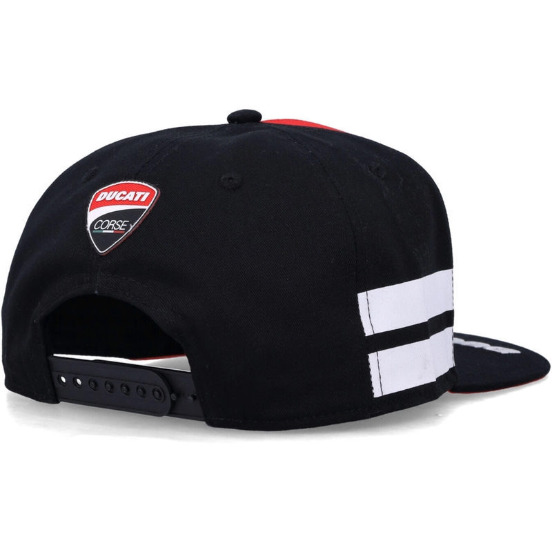 Cappellino Ducati Monster White Stripes nero-rosso-bianco