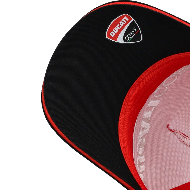Cappellino Ducati Corse Monster Diagonal nero-rosso