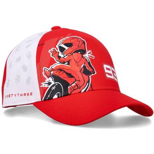 Cappellino multicolore Ducati Marc Marquez Baseball 93 Look Back per bambini