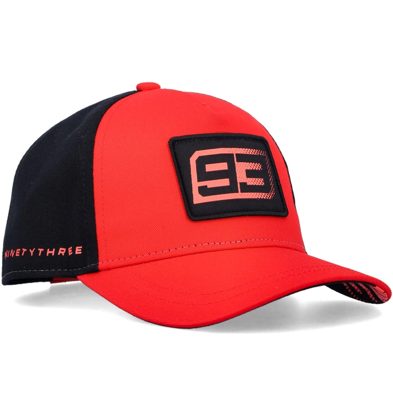 Cappellino da baseball per bambini Ducati Marc Marquez 93 Patch nero-rosso