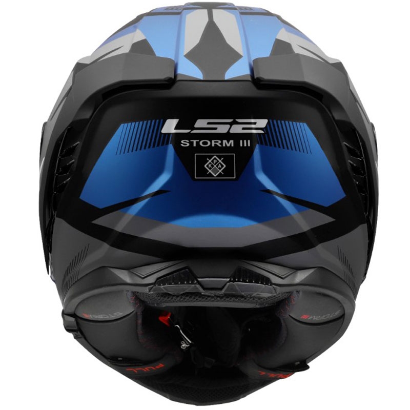 Casco integrale da moto LS2 FF818 Storm III Komai nero-blu