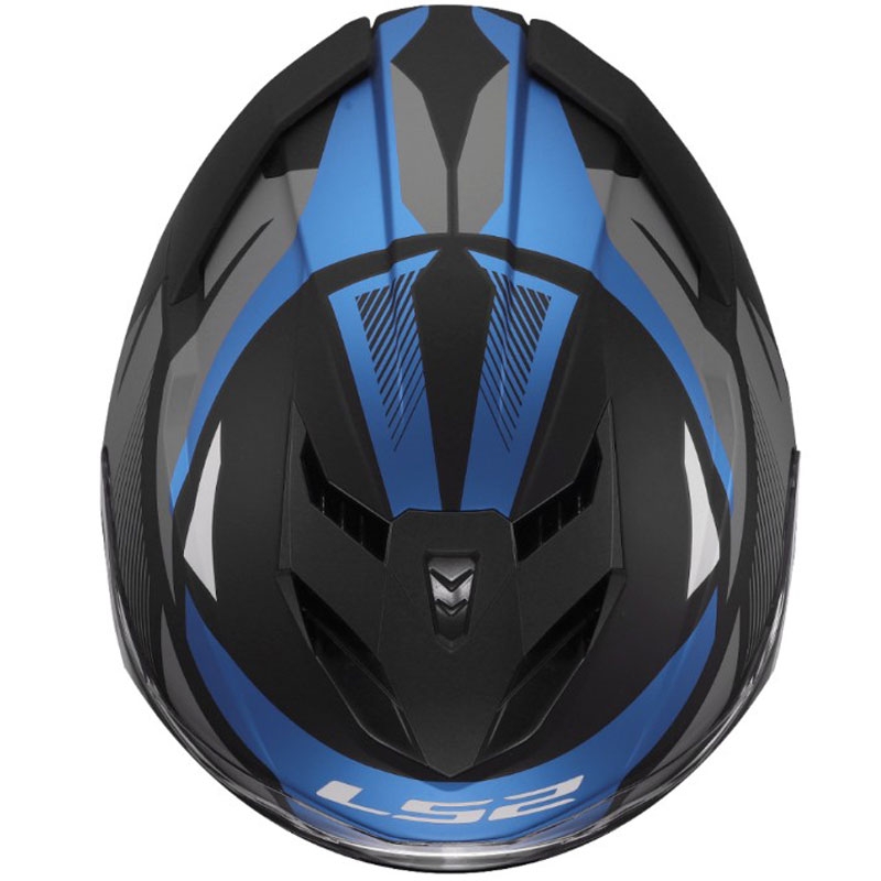 Casco integrale da moto LS2 FF818 Storm III Komai nero-blu