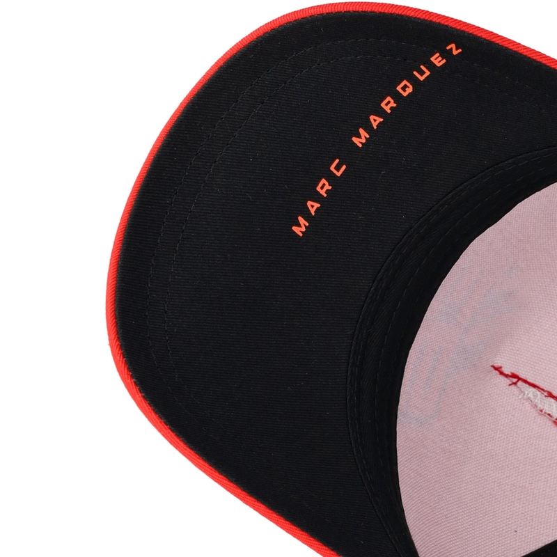 Cappellino da baseball Ducati Marc Marquez 93 e Rectangle Ground nero-rosso