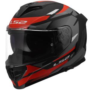 Casco integrale da moto LS2 FF818 Storm III Komai nero-rosso