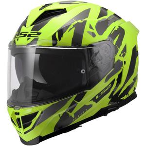 Casco integrale da moto LS2 FF818 Storm III Kaos giallo
