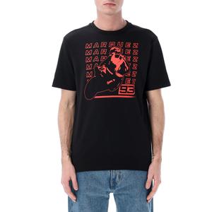 Maglietta Ducati Marc Marquez Repeated Logo nera
