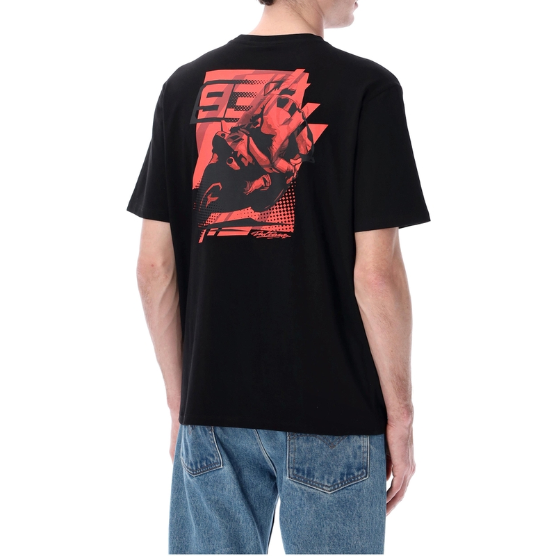 Ducati Marc Marquez Man 93 Look Back T-shirt nera