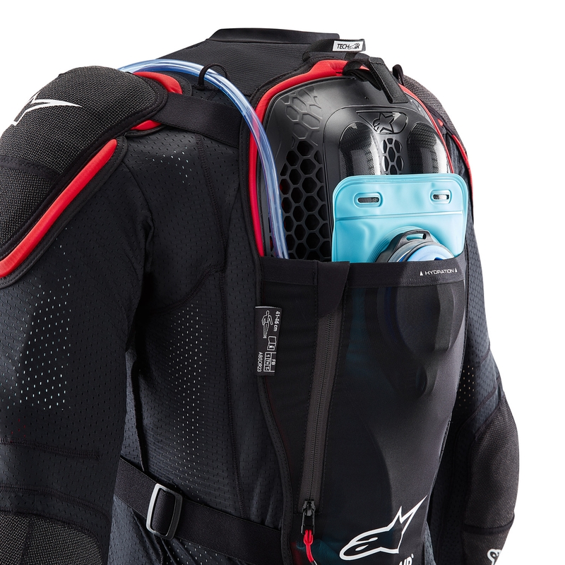 Gilet airbag per moto Alpinestars TECH-AIR®OFF-ROAD system nero-rosso