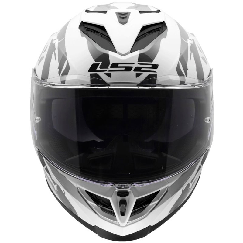Casco integrale da moto LS2 FF818 Storm III Kaos bianco-grigio