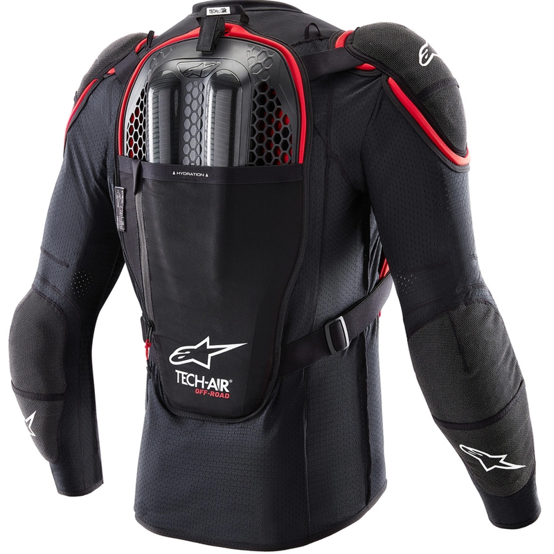Gilet airbag per moto Alpinestars TECH-AIR®OFF-ROAD system nero-rosso