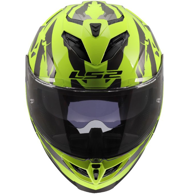 Casco integrale da moto LS2 FF818 Storm III Kaos giallo