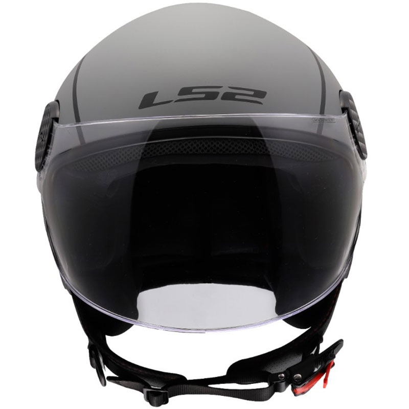 Casco moto jet LS2 OF558 Sphere Lux II Minimum nero-grigio