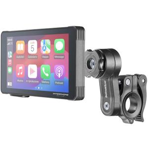 Display mirroring per telefono da moto con vetro protettivo Interphone RideSync nero