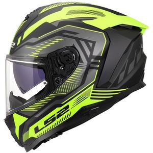 Casco integrale da moto LS2 FF817 Challenger II Dravix opaco HV giallo