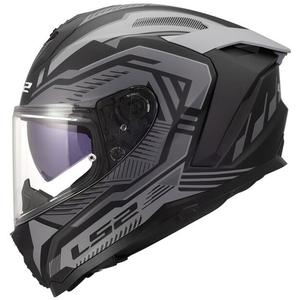 Casco integrale da moto LS2 FF817 Challenger II Dravix grigio opaco