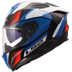 Casco integrale da moto LS2 FF817 Challenger II Viper bianco-blu-rosso lucido