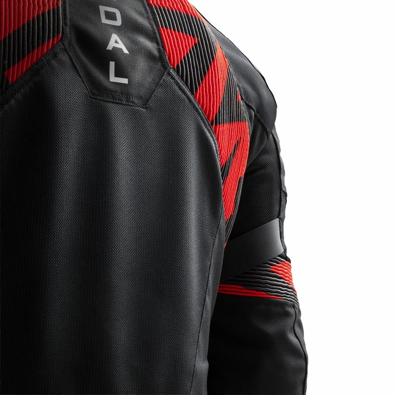 Giacca da moto Rebelhorn Vandal 2 Air nera-rossa