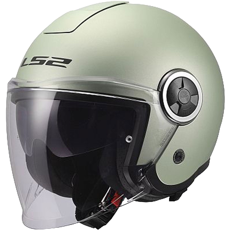 Casco da moto jet LS2 OF620 Classy Solid grigio opaco-cometa