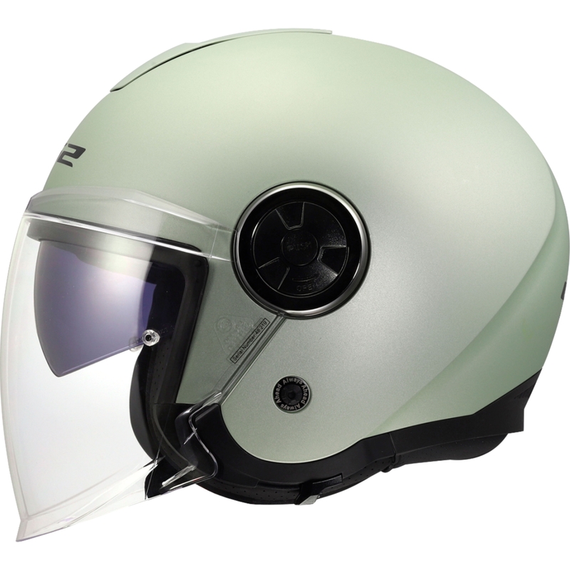 Casco da moto jet LS2 OF620 Classy Solid grigio opaco-cometa