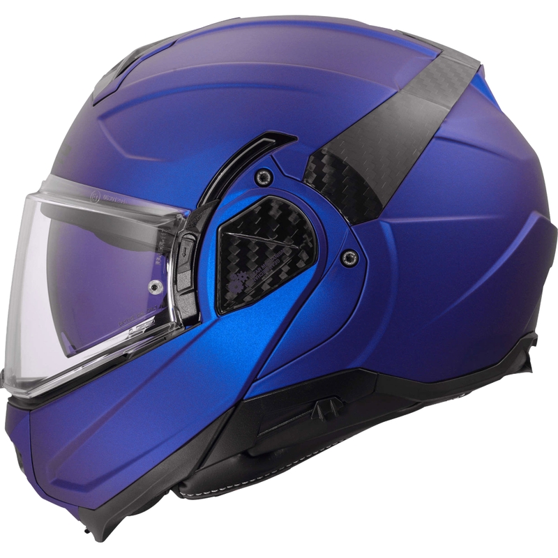 Casco da moto flip-up LS2 FF910 Advant II Solid blu navy opaco