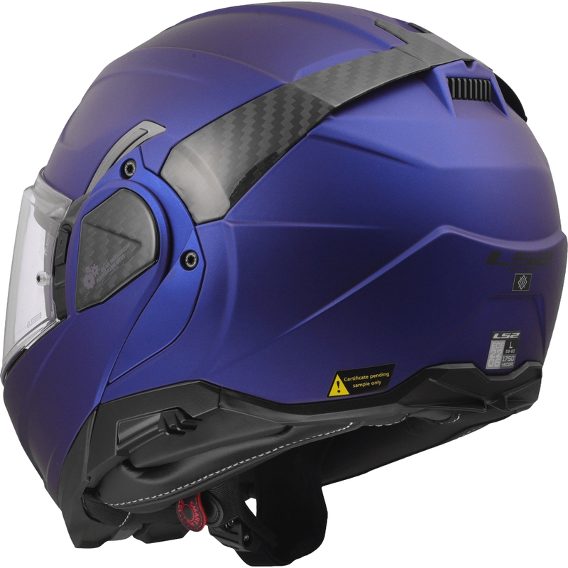 Casco da moto flip-up LS2 FF910 Advant II Solid blu navy opaco