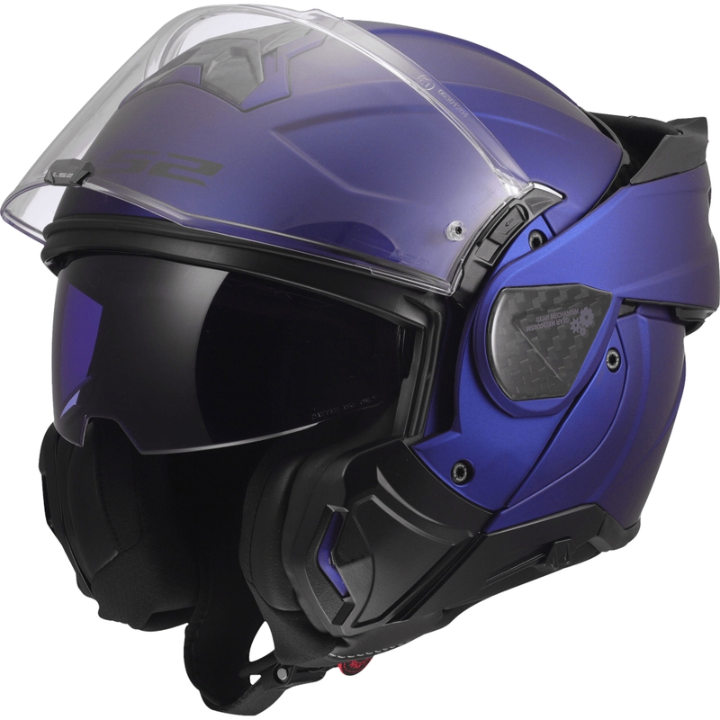 Casco da moto flip-up LS2 FF910 Advant II Solid blu navy opaco