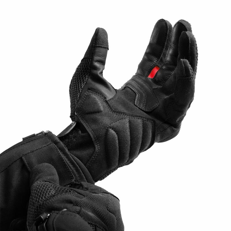 Guanti da moto Rebelhorn Core neri-rossi