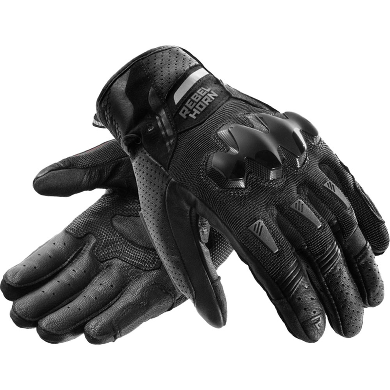 Guanti da moto Rebelhorn Defender neri