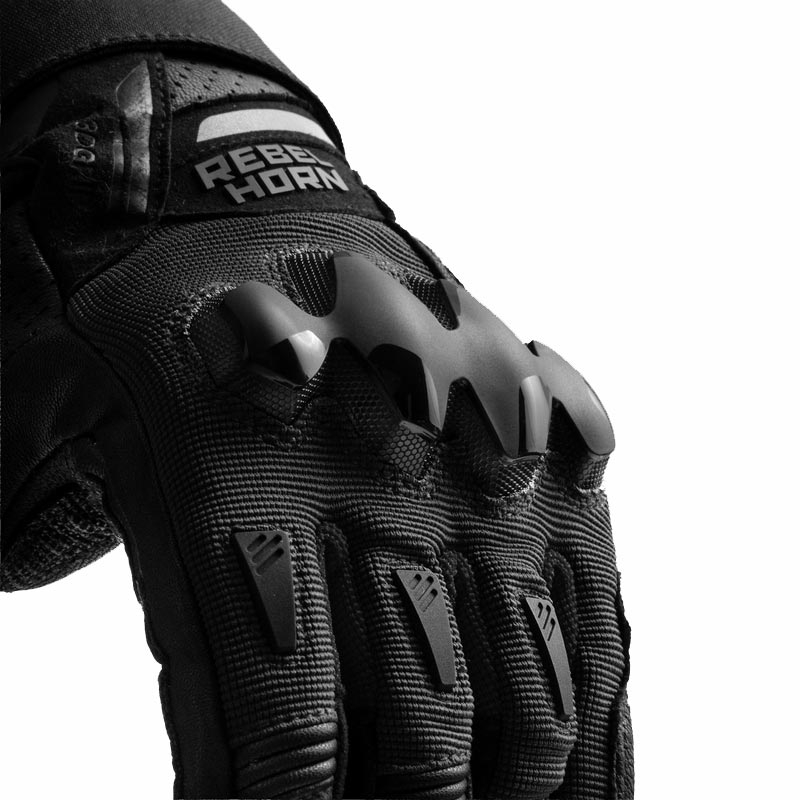 Guanti da moto Rebelhorn Defender neri