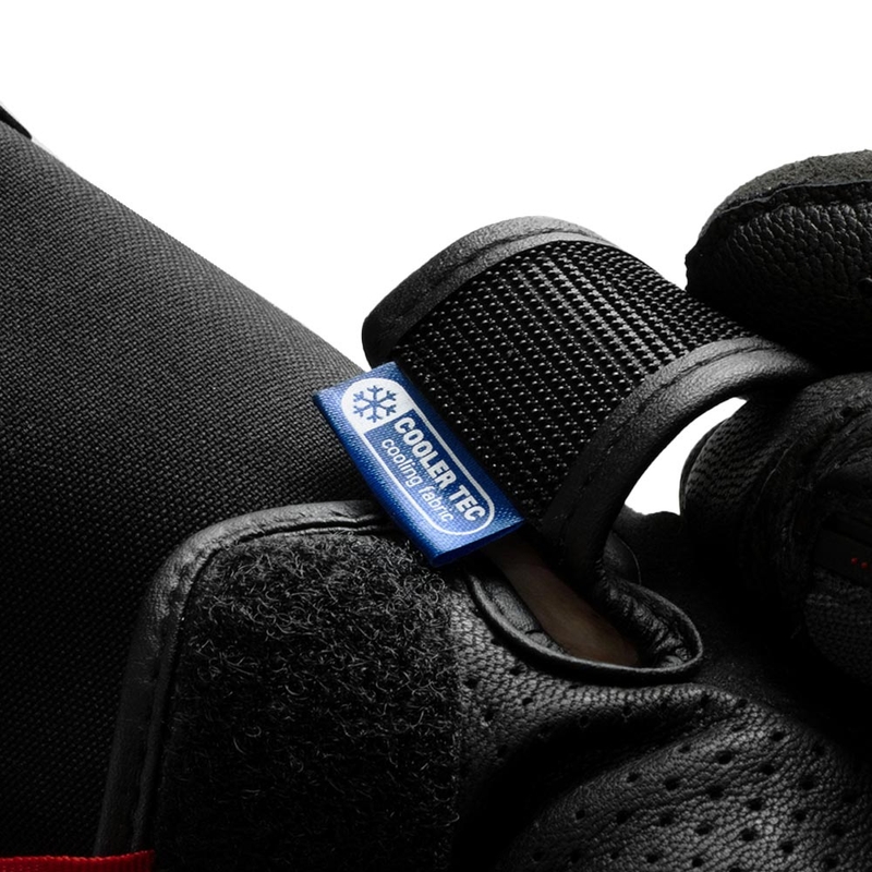 Guanti da moto Rebelhorn Defender neri-rossi