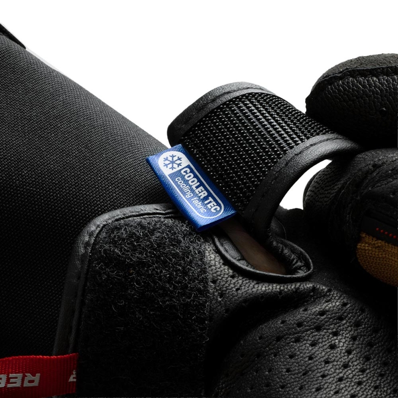 Guanti da moto Rebelhorn Defender sabbia-nero-rosso