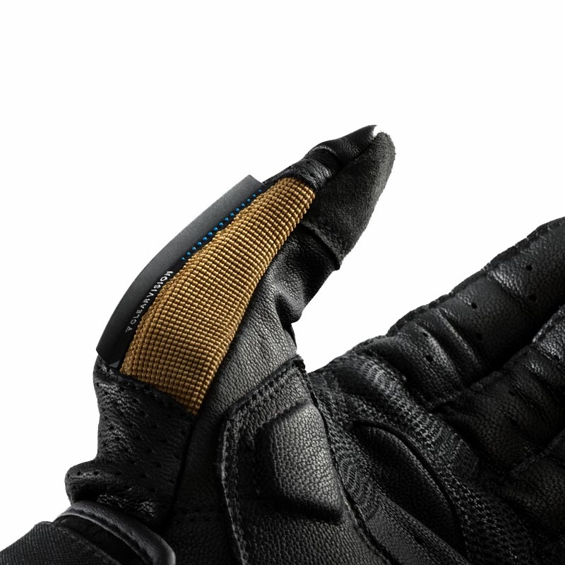Guanti da moto Rebelhorn Defender sabbia-nero-rosso