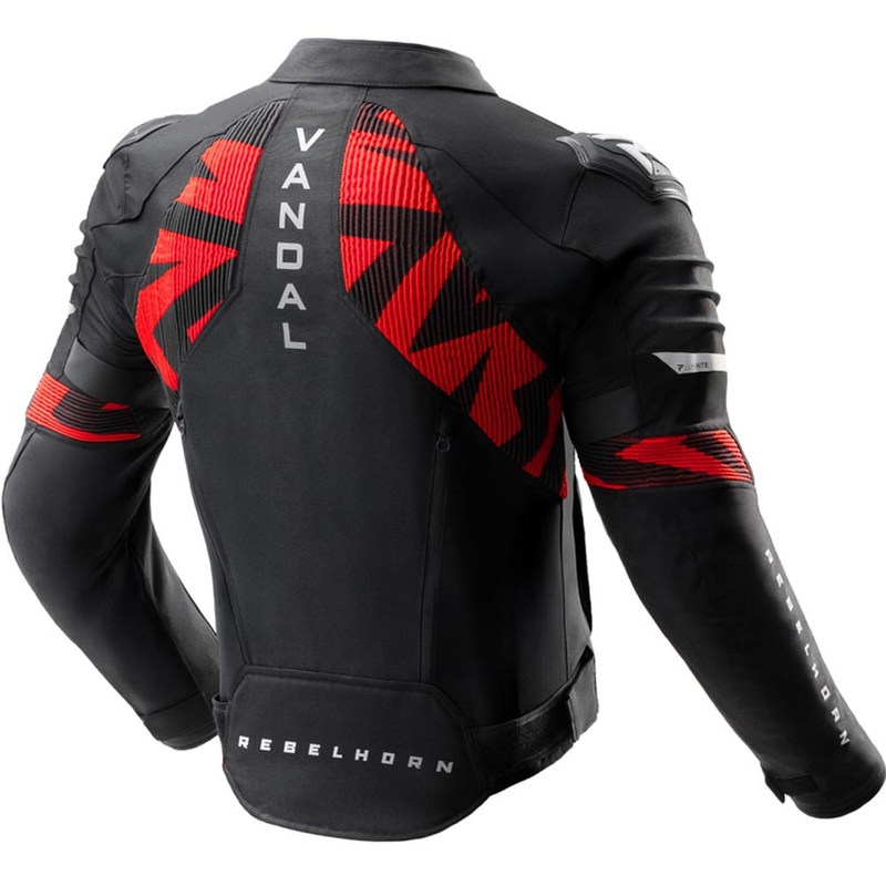 Giacca da moto Rebelhorn Vandal 2 nera-rossa