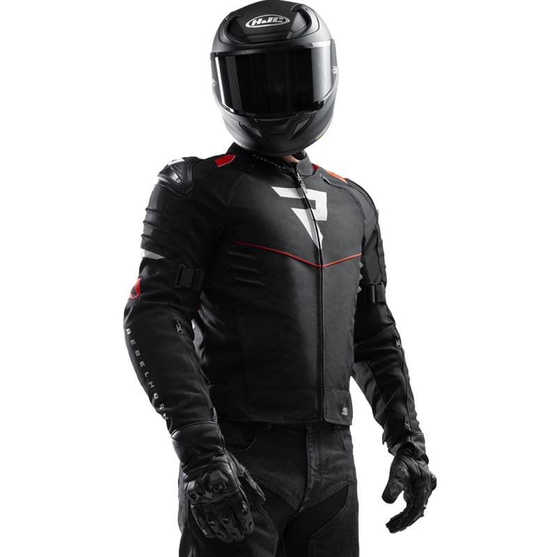Giacca da moto Rebelhorn Vandal 2 nera-rossa