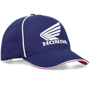 Cappellino da baseball Honda Racing bianco ala blu