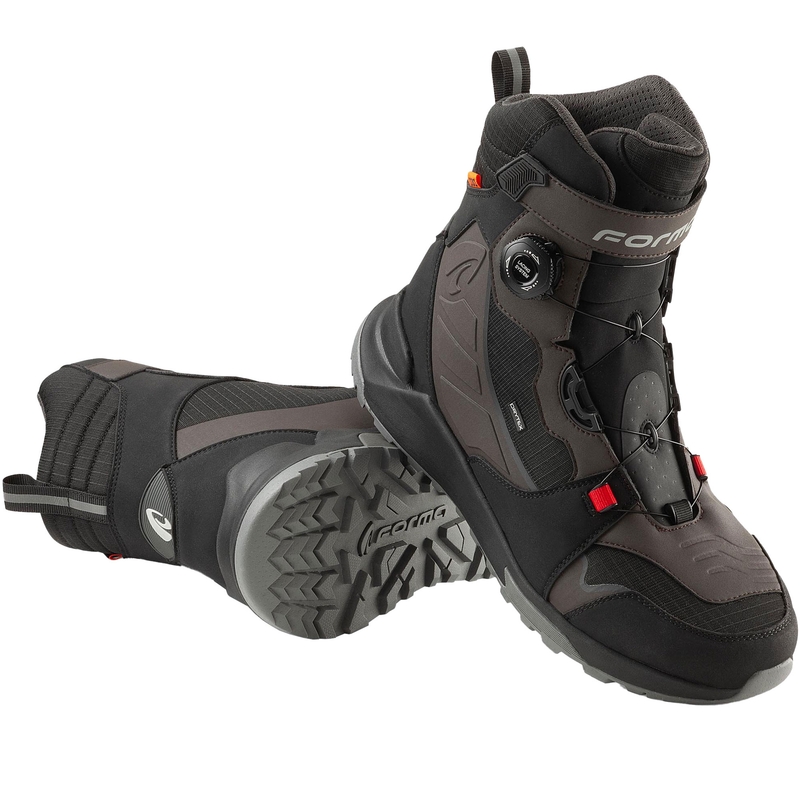Stivali da moto Forma ADV Kite Dry nero-marrone-grigio