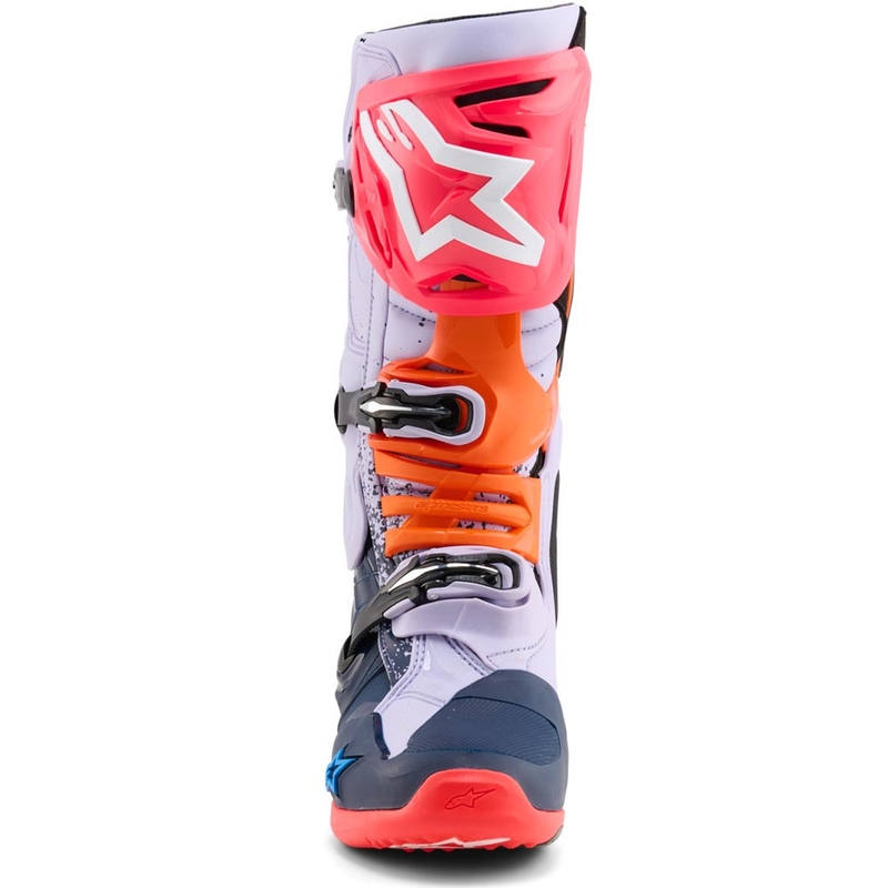 Stivali da motocross Alpinestars TECH 10 Limited Edition Records di colore nero