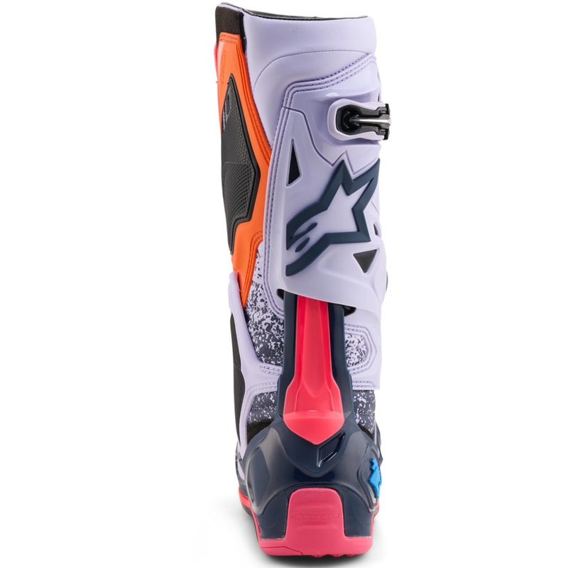 Stivali da motocross Alpinestars TECH 10 Limited Edition Records di colore nero