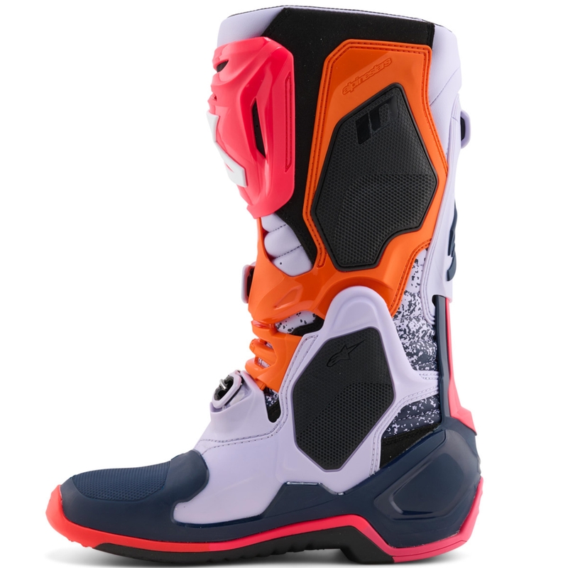 Stivali da motocross Alpinestars TECH 10 Limited Edition Records di colore nero