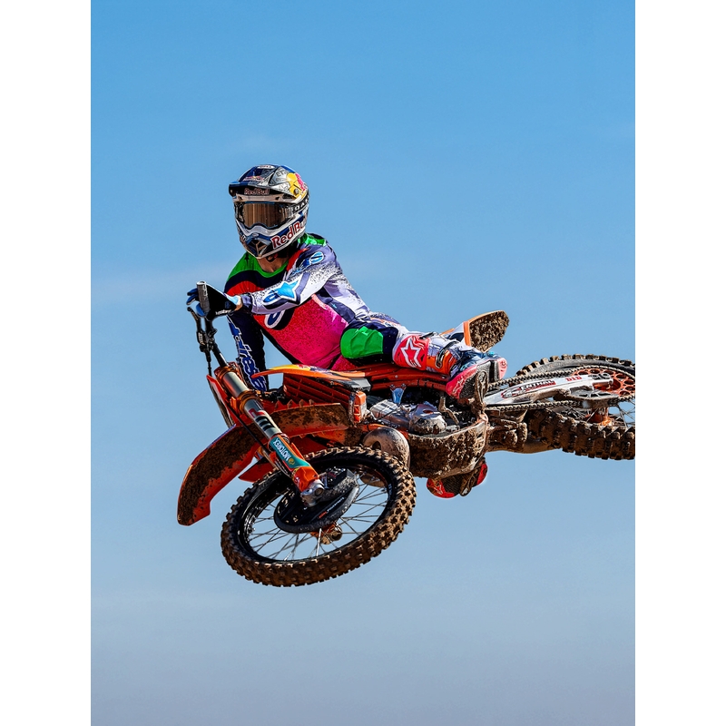 Stivali da motocross Alpinestars TECH 10 Limited Edition Records di colore nero
