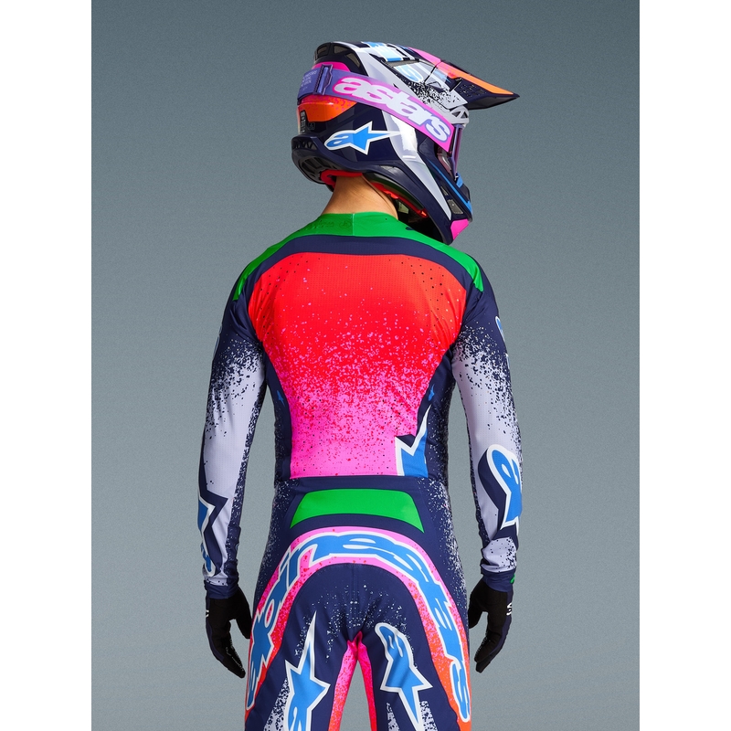 Maglia da motocross Alpinestars Supertech Limited Edition Records - Grigia