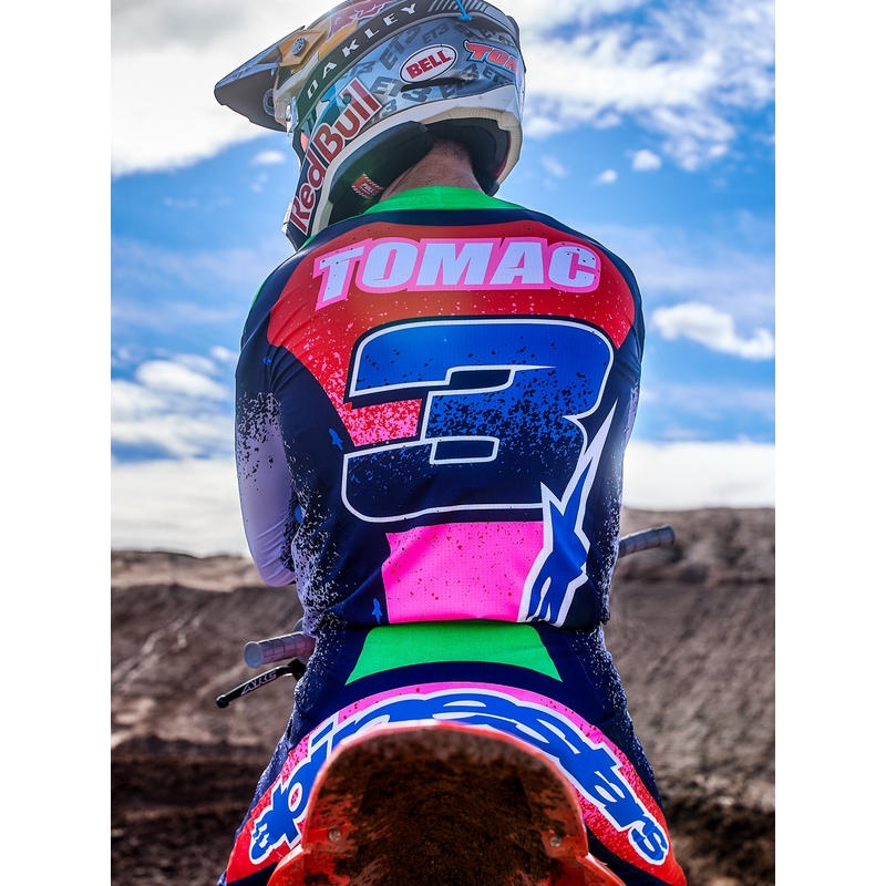 Pantaloni da motocross Alpinestars Supertech Limited Edition Records grigi