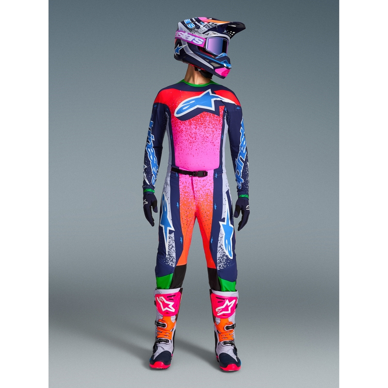 Pantaloni da motocross Alpinestars Supertech Limited Edition Records grigi