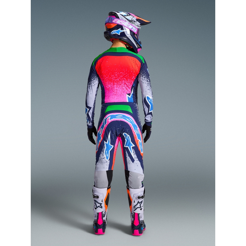 Pantaloni da motocross Alpinestars Supertech Limited Edition Records grigi