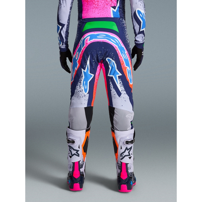 Pantaloni da motocross Alpinestars Supertech Limited Edition Records grigi
