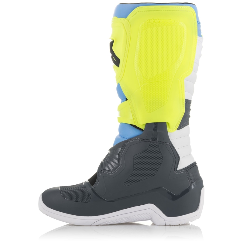 Boty na motorku Alpinestars Tech 3 černo-bílo-modro-fluo žluté