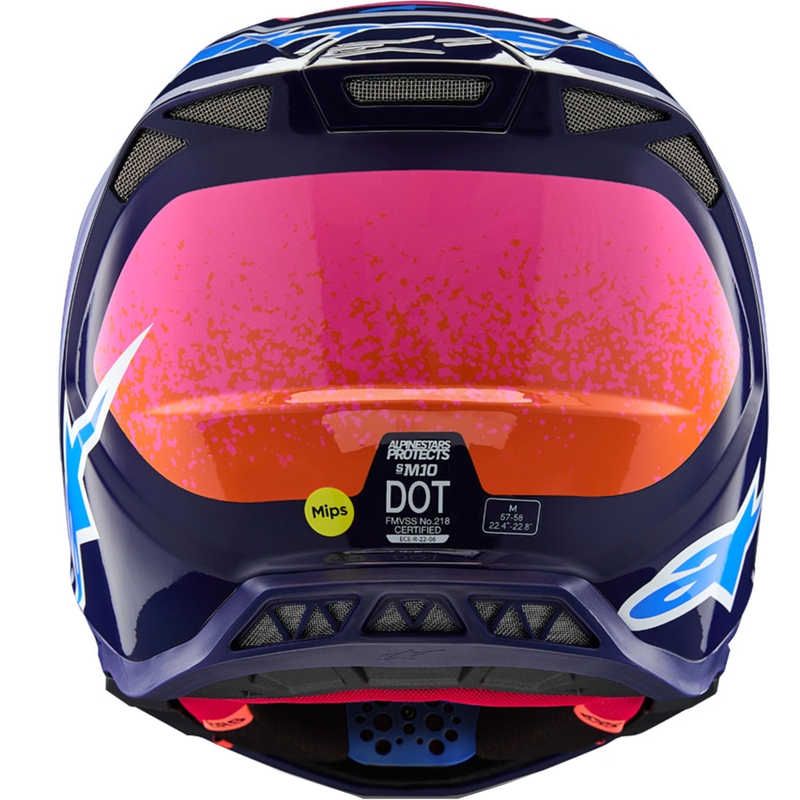Casco da motocross Alpinestars Supertech S-M10 Limited Edition Records Grigio