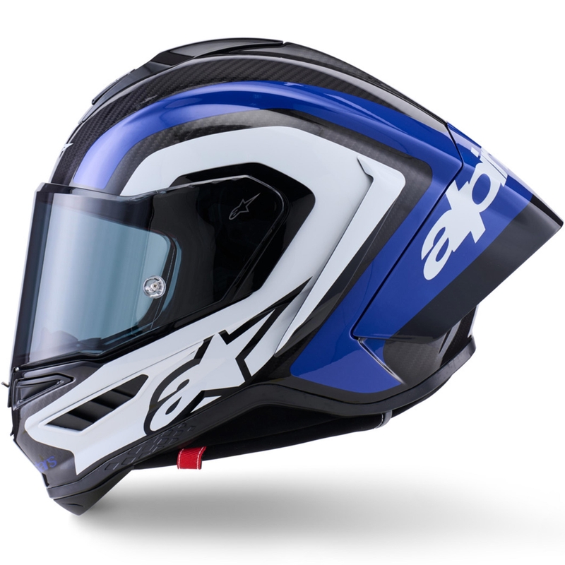 Casco integrale da moto Alpinestars Supertech R10 Arius nero-blu-bianco