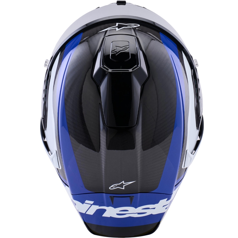 Casco integrale da moto Alpinestars Supertech R10 Arius nero-blu-bianco